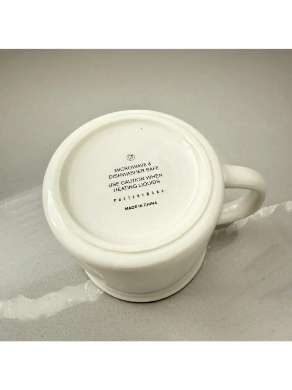 Pottery Barn Plaid Letter R Monogram Coffee Tea Mug